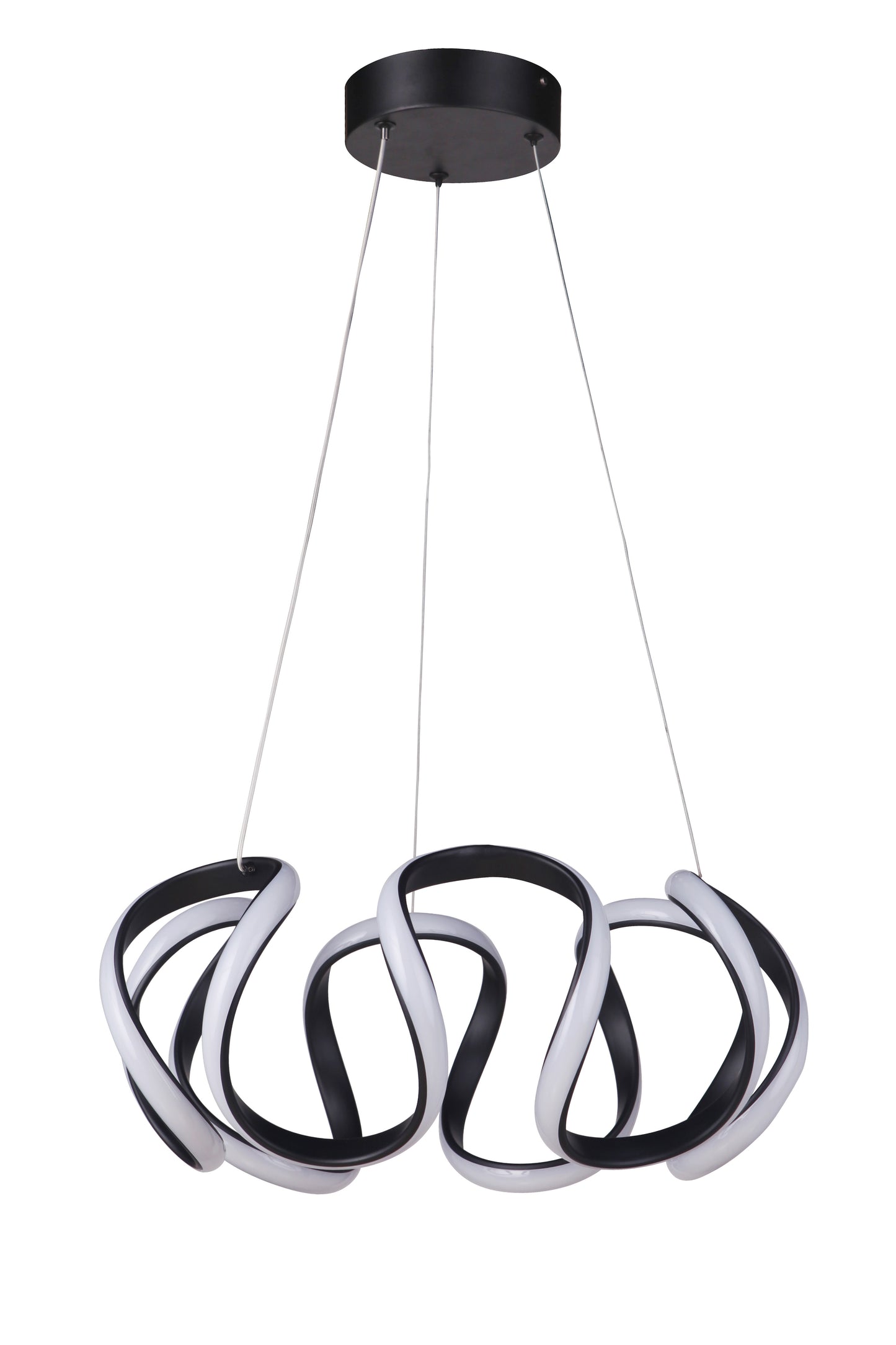 55790-FB-LED - Pulse 1 Light 18" Wide Pendant - Flat Black