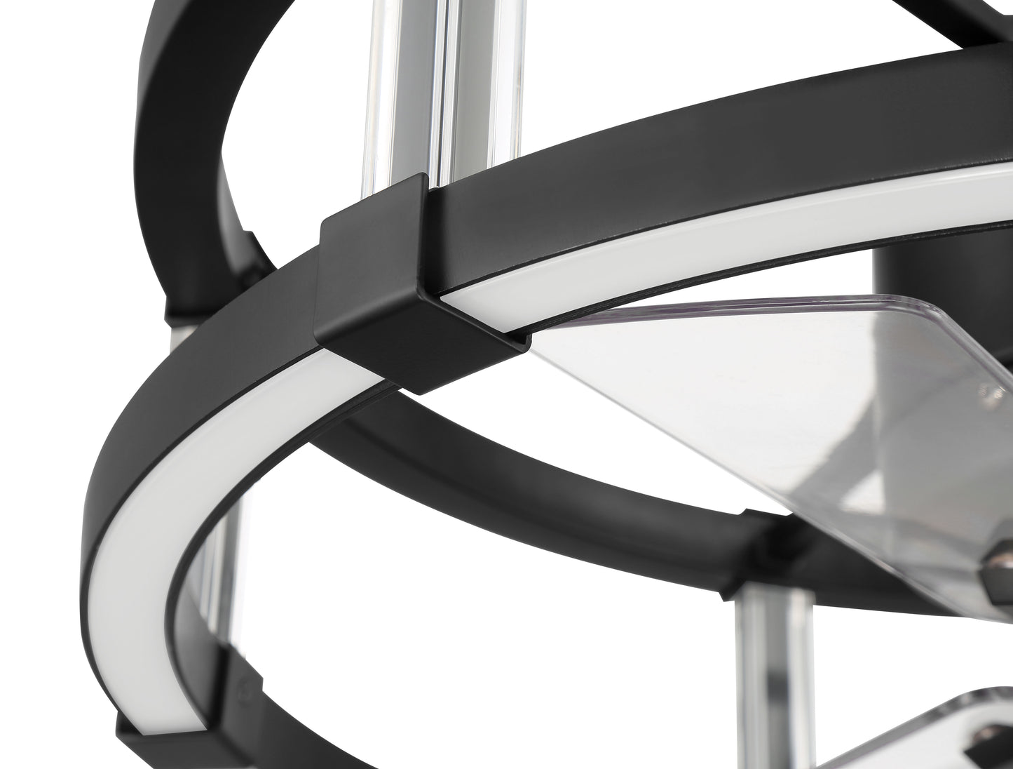 ALS24FB3 - Alexis 18" 3 Blade Ceiling Fan with Light Kit - Flat Black