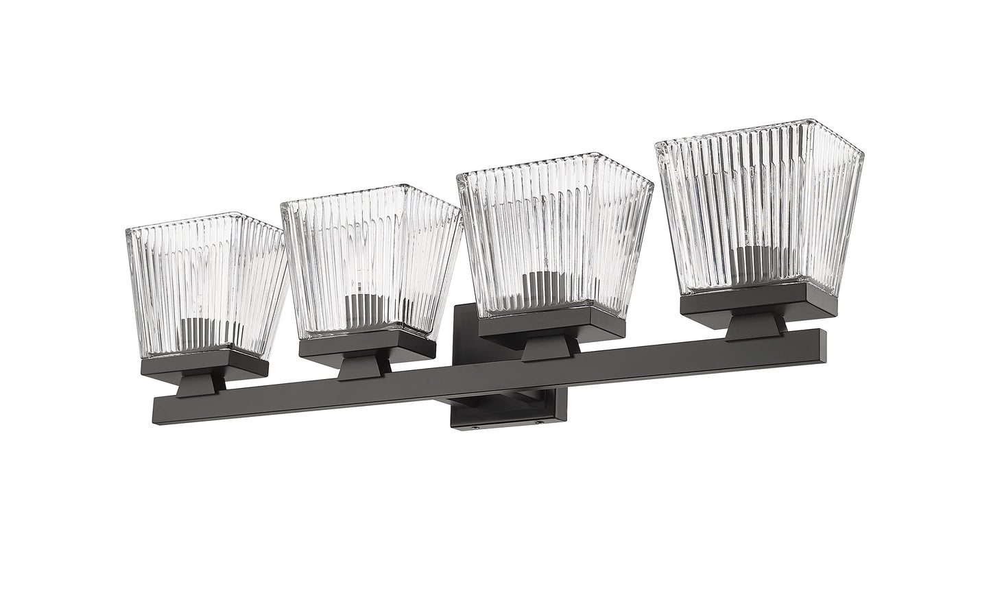1936-4V-MB - Astor 4 Light 29" Vanity - Matte Black