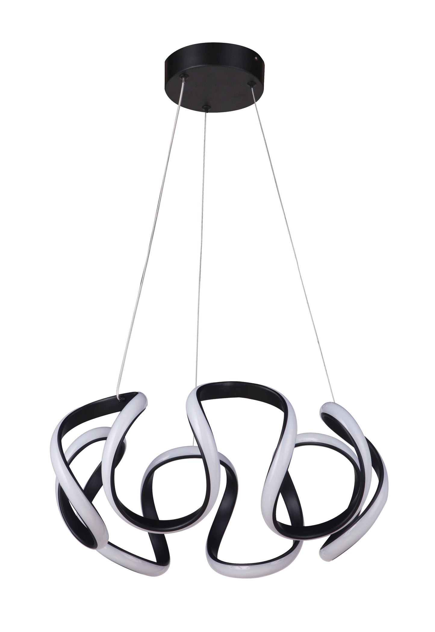 55790-FB-LED - Pulse 1 Light 18" Wide Pendant - Flat Black