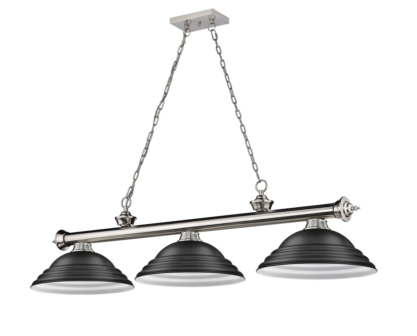 2306-3BN-SMB - Cordon 3 Light 58" Billiard - Brushed Nickel
