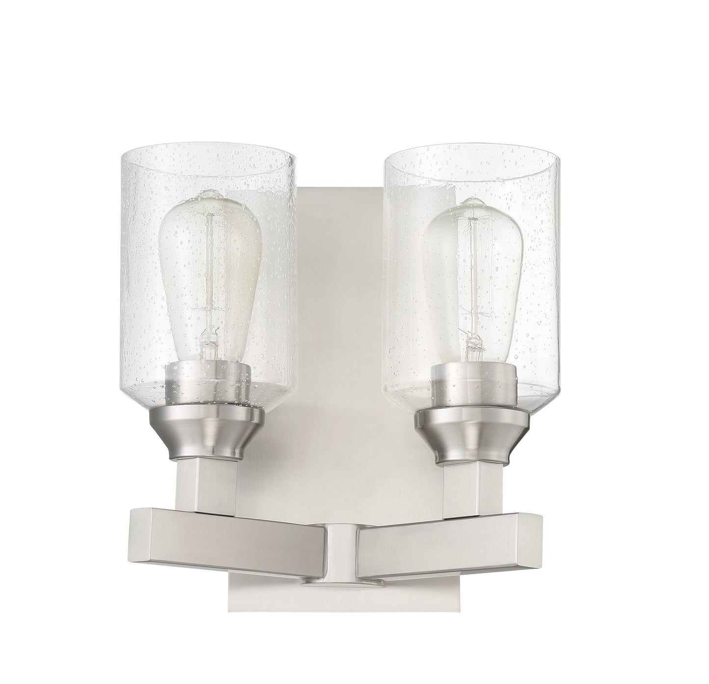 53162-BNK - Chicago 2 Light 10" High Wall Sconce - Brushed Nickel