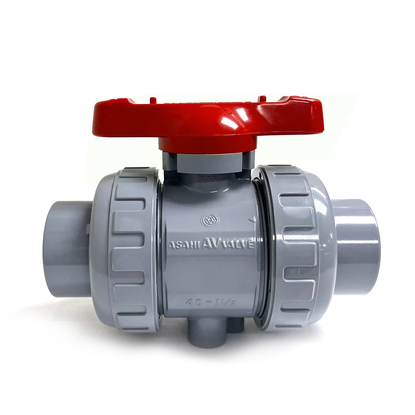 1609015 - 1-1/2" True Union In-line Ball Valve - CPVC, Socket/Threaded, EPDM Seal