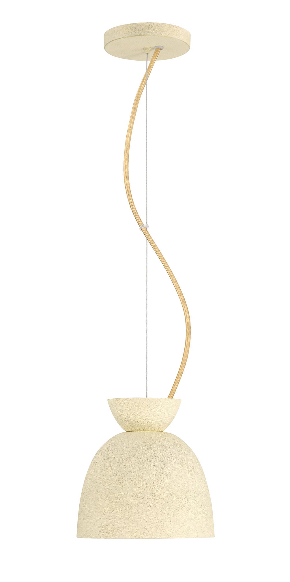 59191-CW - Ventura Dome 1 Light 7.5" Wide Mini Pendant - Cottage White