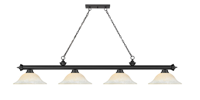 2306-4MB-WM16 - Cordon 4 Light 82" Billiard - Matte Black