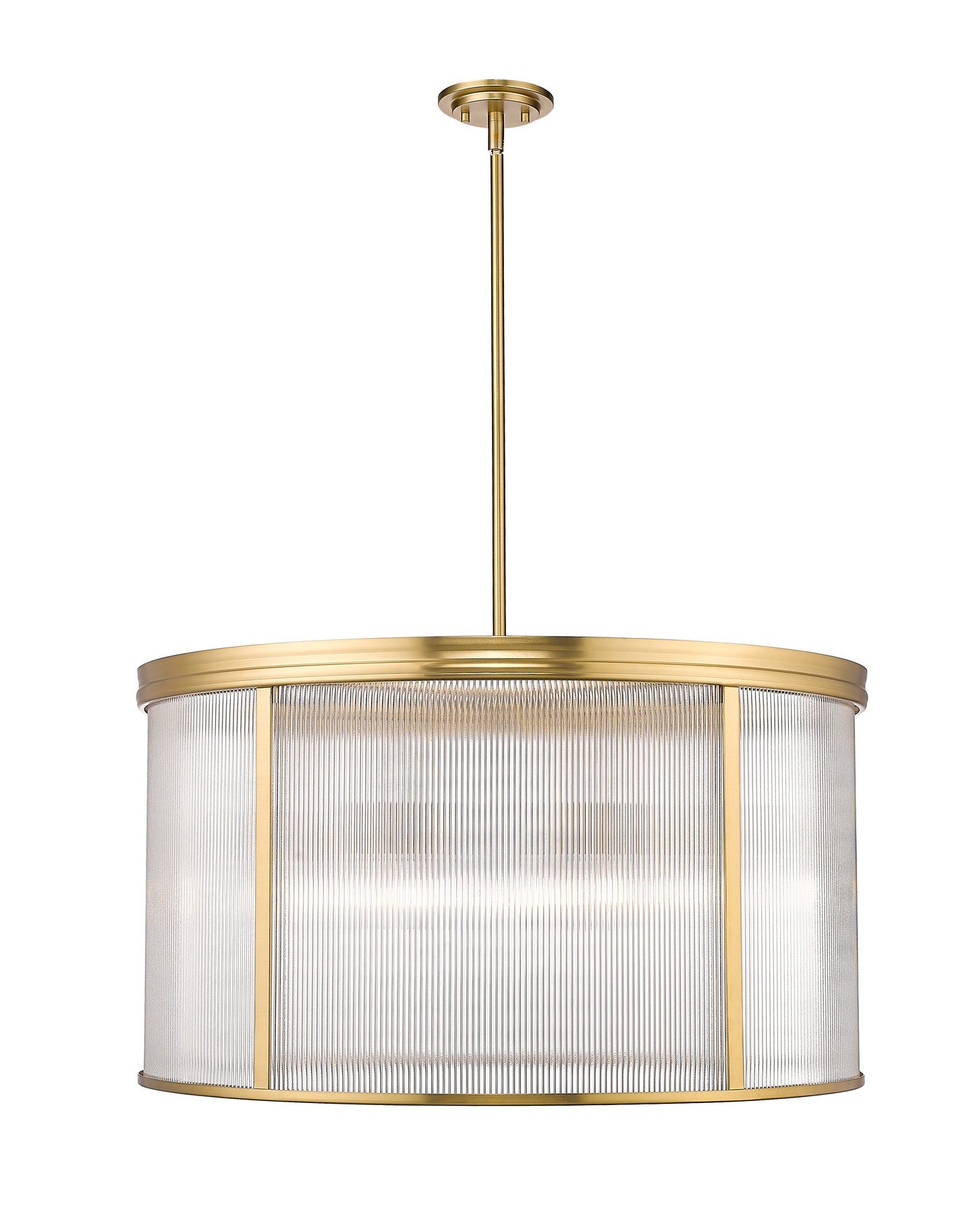 7504P32-MGLD - Carnaby 9 Light 32" Chandelier - Modern Gold