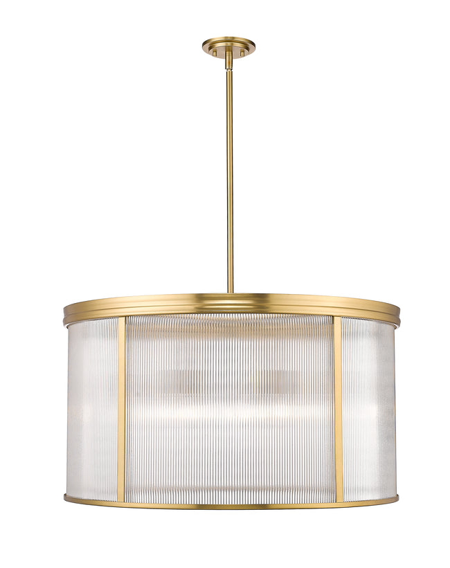 7504P32-MGLD - Carnaby 9 Light 32" Chandelier - Modern Gold