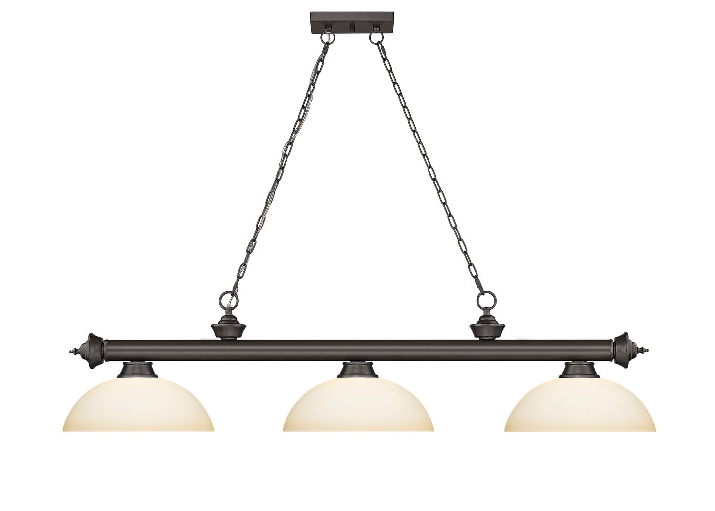 2306-3BRZ-DMO14 - Cordon 3 Light 57" Billiard - Bronze