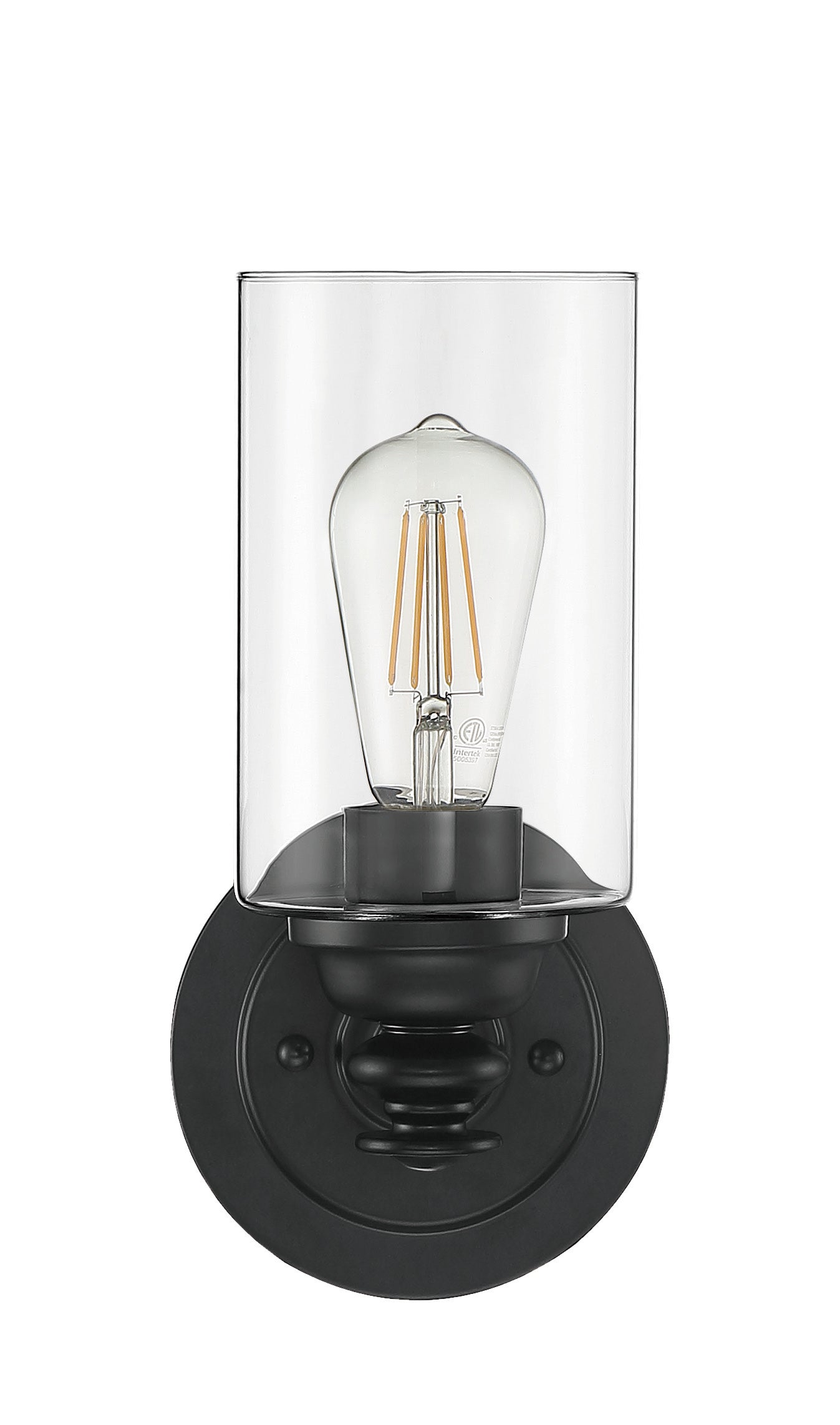 49801-FB-C - Dardyn 1 Light 11.13" High Wall Sconce - Flat Black