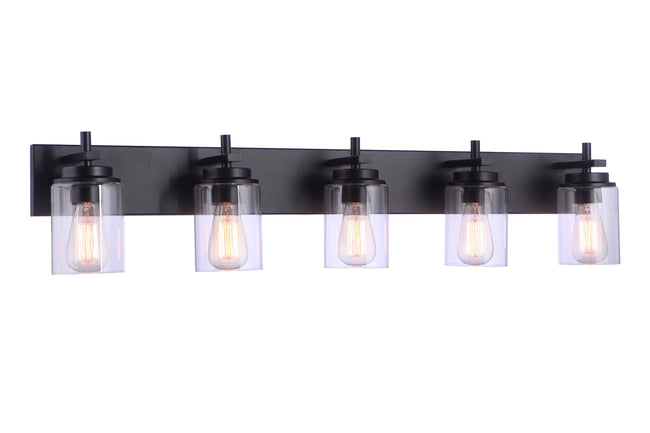 17441FB5 - Reeves 5 Light 41" Wide Vanity Light - Flat Black