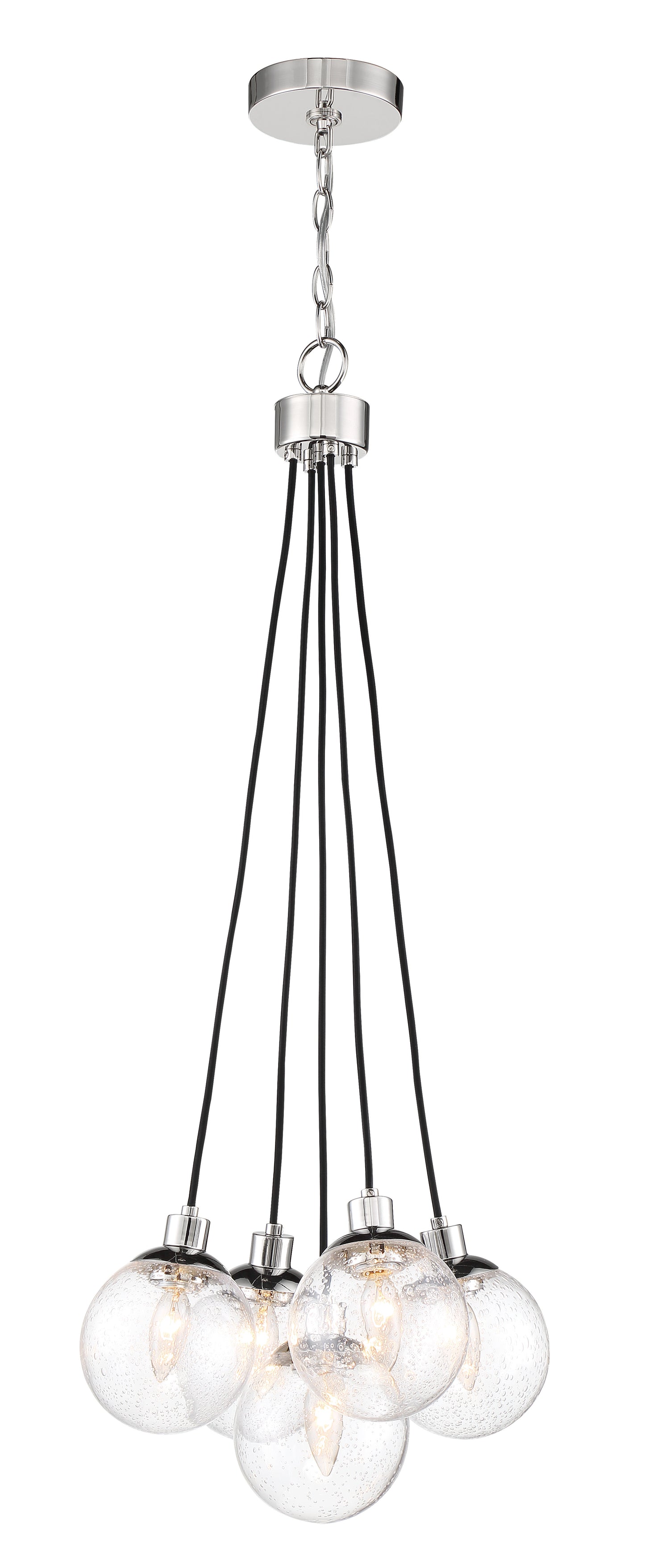 53395-CH - Que 5 Light 14.75" Wide Pendant - Chrome