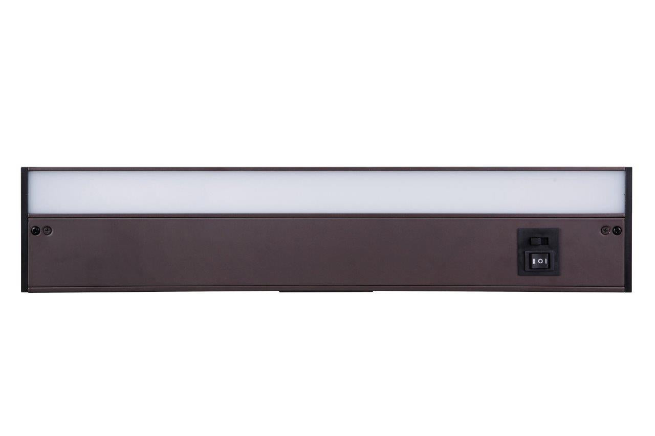 CUC3018-BZ-LED - 3CCT Under Cabinet Light Bars 1 Light 3.63" Wide Under Cabinet Light Bar - Bronze