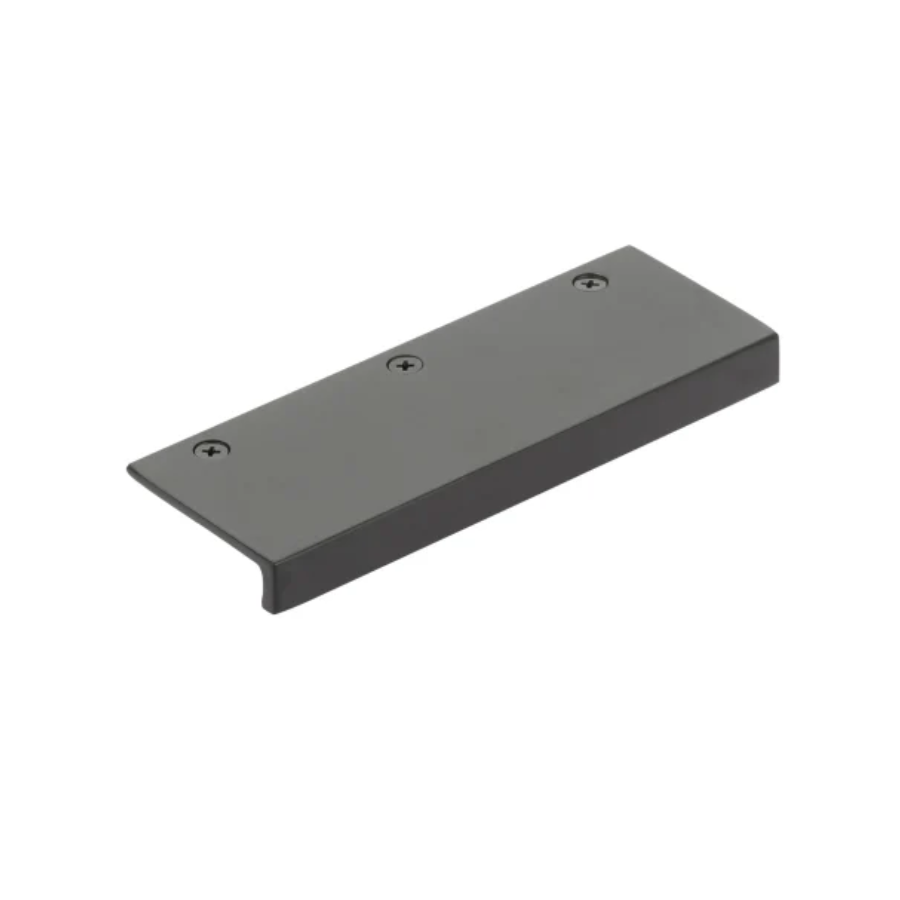 86665FB - Rustic Modern 4-1/2 " Center to Center Finger Cabinet Pull - Sandcast Bronze Collection - Medium Bronze