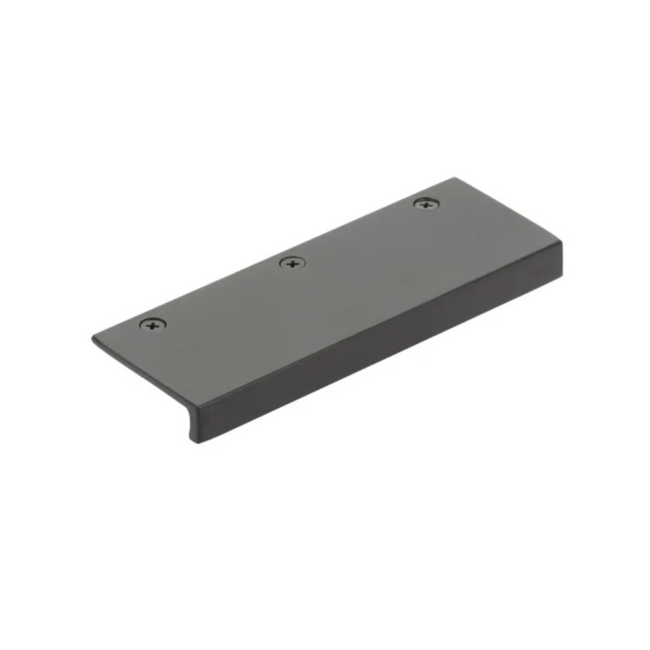 86665FB - Rustic Modern 4-1/2 " Center to Center Finger Cabinet Pull - Sandcast Bronze Collection - Medium Bronze