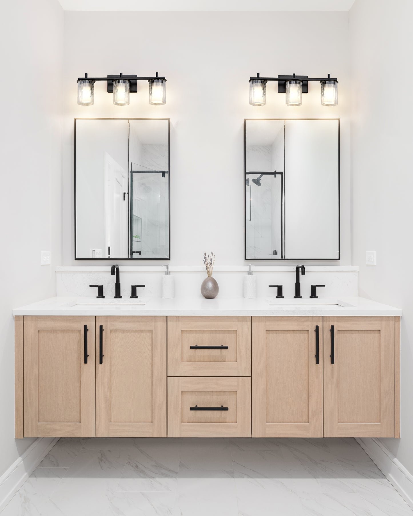 1949-3V-MB - Grayson 3 Light 23" Vanity - Matte Black