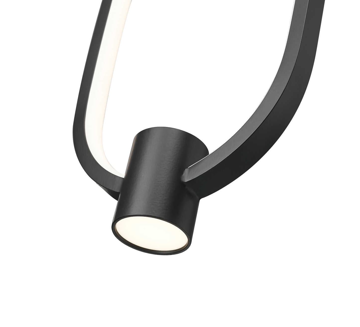 4101-7MB-LED - Saros 1 Light 7" Pendant - Matte Black