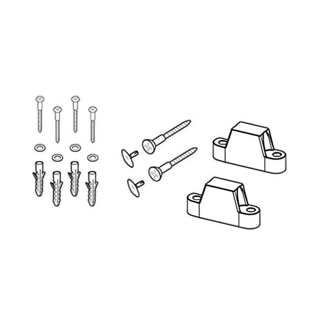 THU742#01-A Toilet Mounting Hardware - Cotton White
