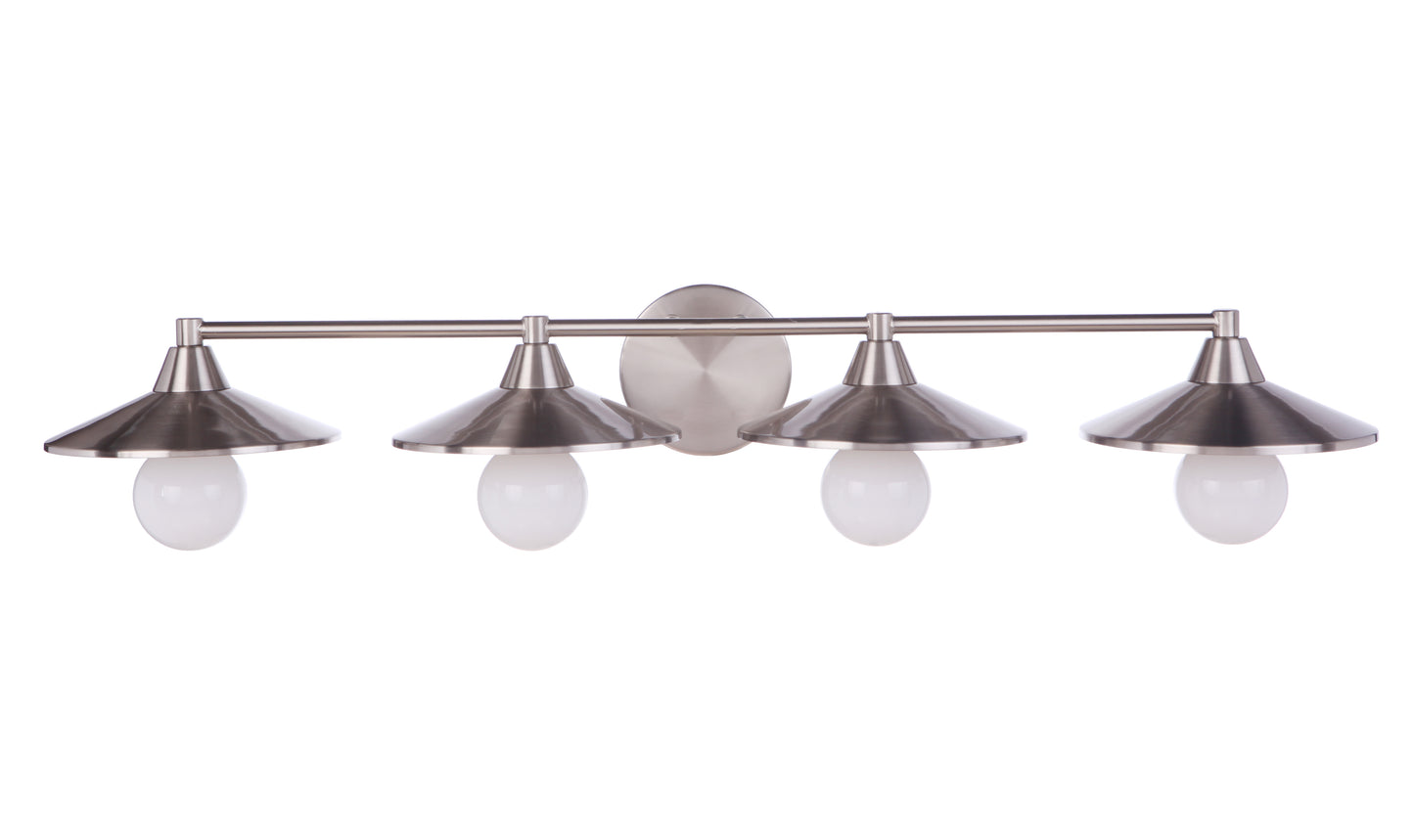 12537BNK4 - Isaac 4 Light 36" Wide Vanity Light - Brushed Nickel