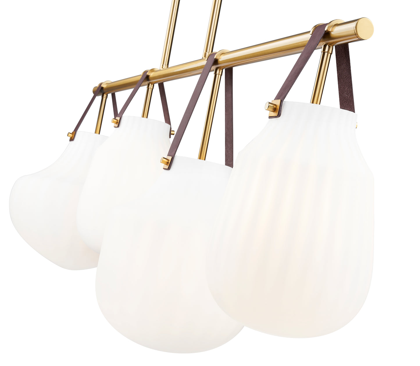 7513-4L-MGLD - Newbury 4 Light 13" Pendant - Modern Gold