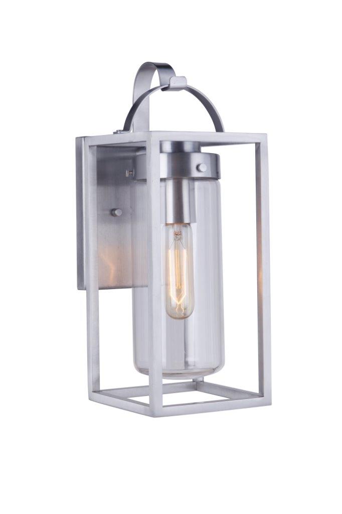 ZA4804-SA - Neo 1 Light 14" High Outdoor Wall Lantern - Satin Aluminum