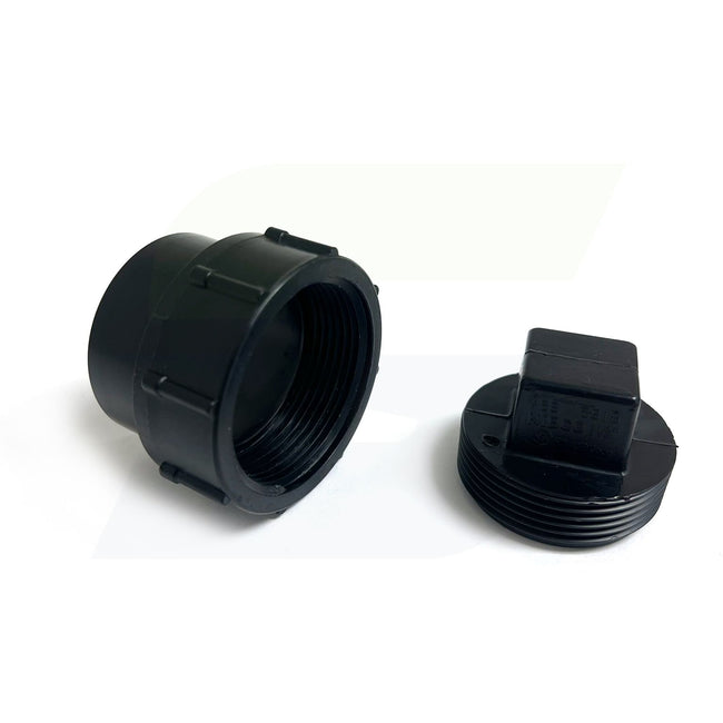 I169100 - 1-1/2" Spigot x Cleanout w/ Plug ABS DWV Cleanout Adapter 5816