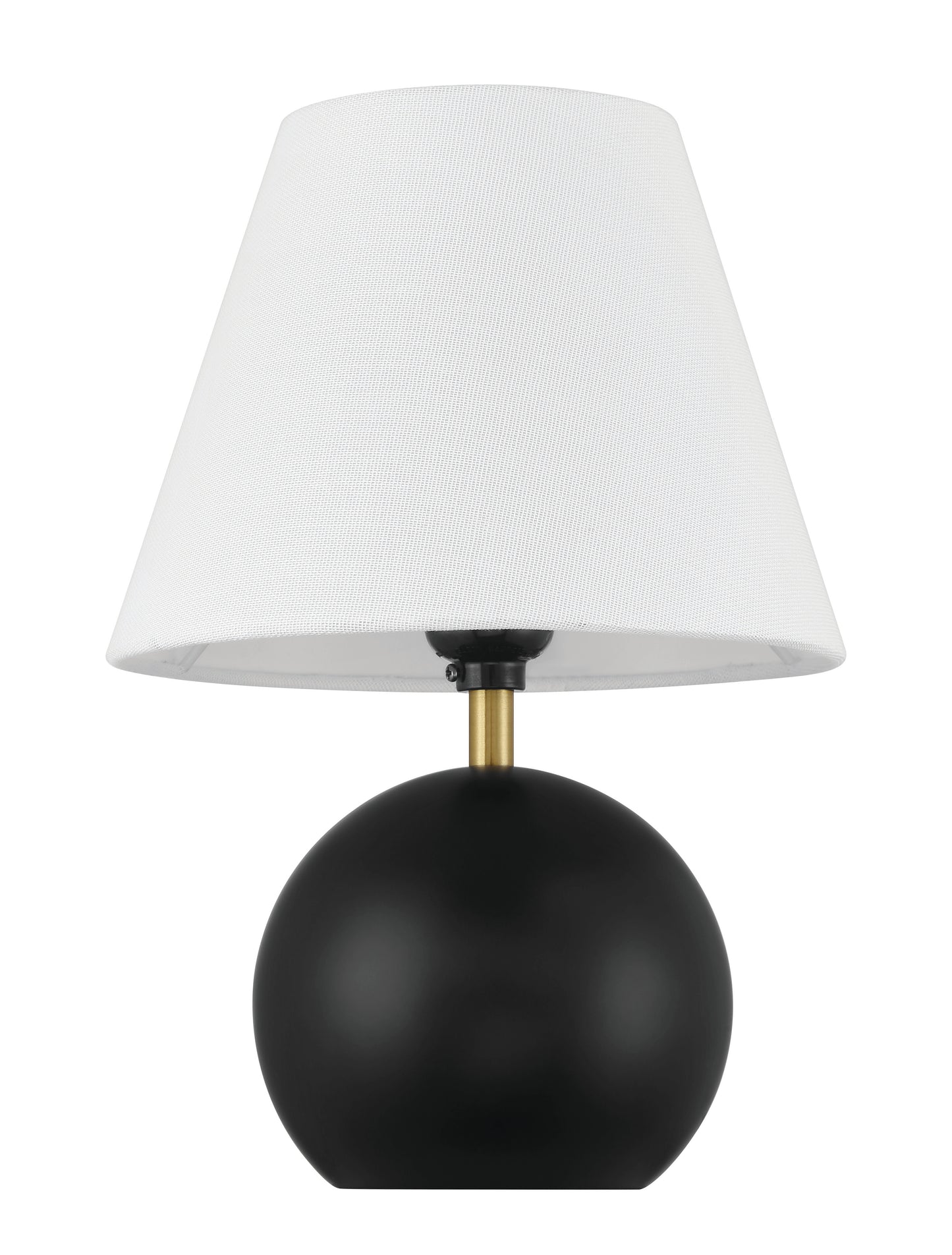 87012FBSB-T - Olive 1 Light 11.57" High Table Lamp - Flat Black / Satin Brass