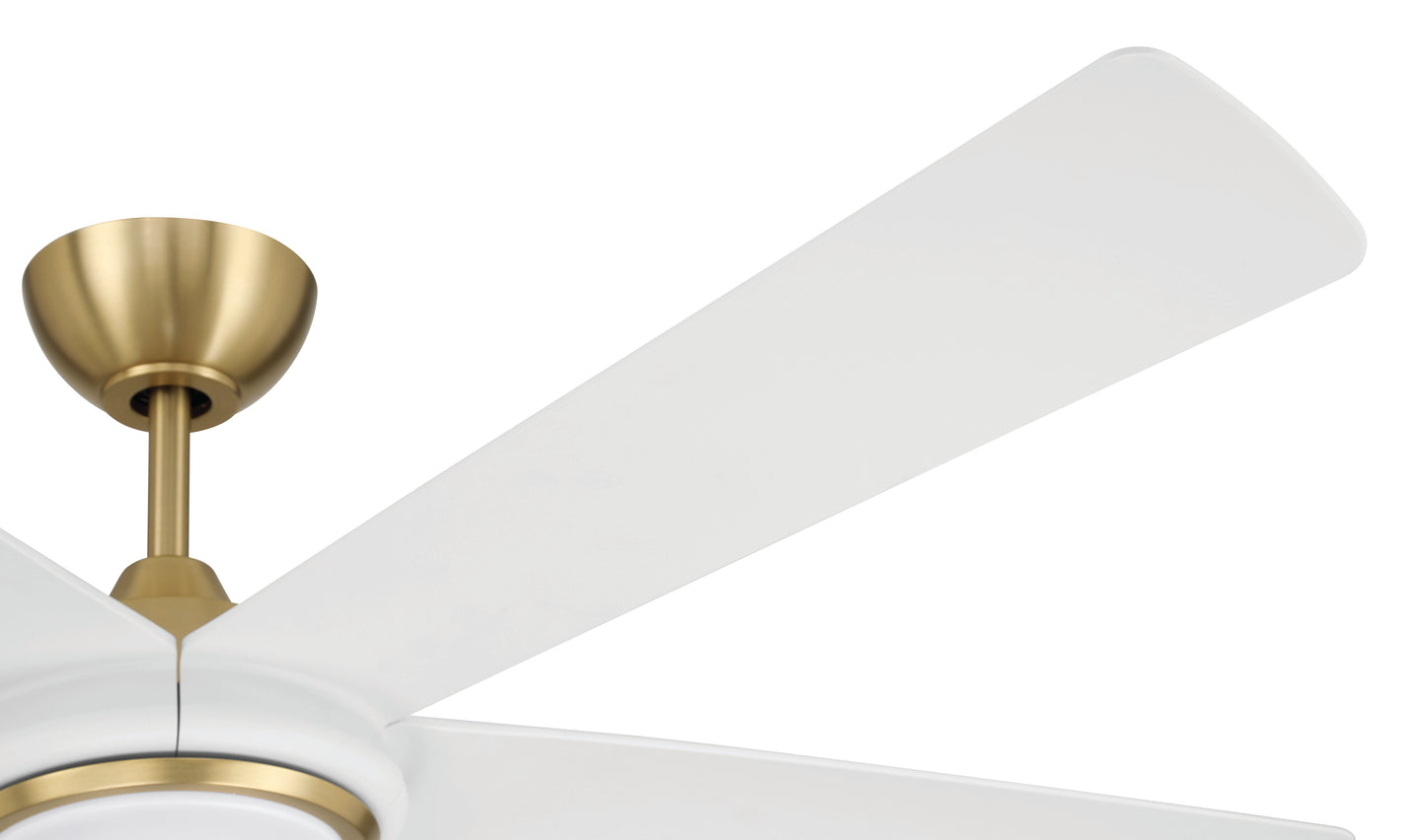 FRY52SBW5 - Frye 52" 5-Blade Indoor ceiling Fan 52" 5 Blade Ceiling Fan with Light Kit - Satin Brass