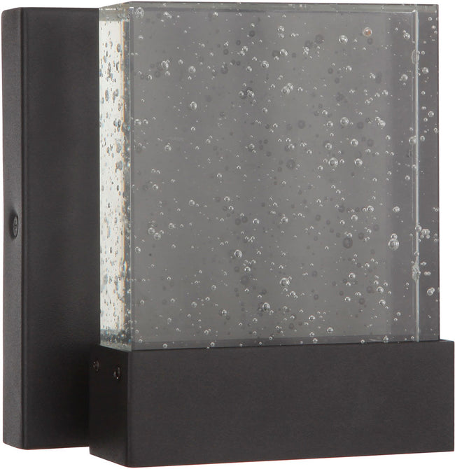 ZA1200-TB-LED - Aria II 1 Light 5.88" High Outdoor Wall Lantern - Textured Black