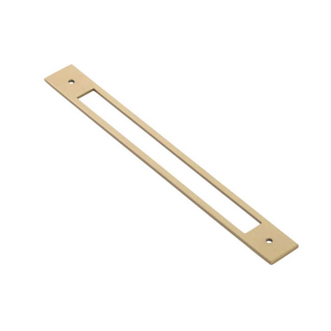 86925US4 - Modern Backplate 8" Center to Center Cabinet Pull Backplate - Satin Brass