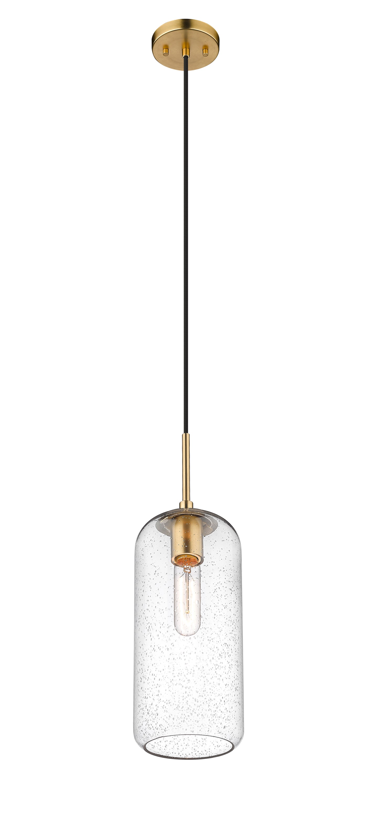 738P17-HBR - Monty 1 Light 5" Pendant - Heritage Brass