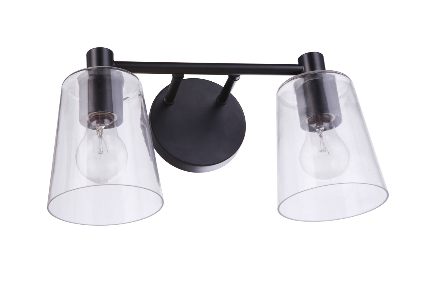 12615FB2 - Emilio 2 Light 15" Wide Vanity Light - Flat Black