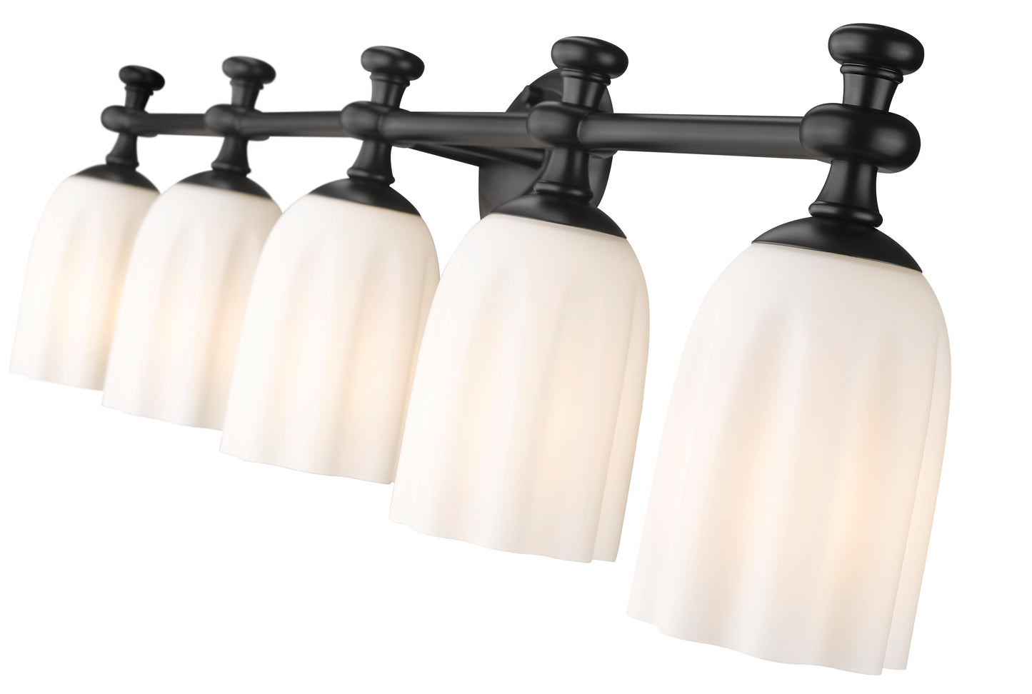 1102-5V-MB - Orion 5 Light 40" Vanity - Matte Black