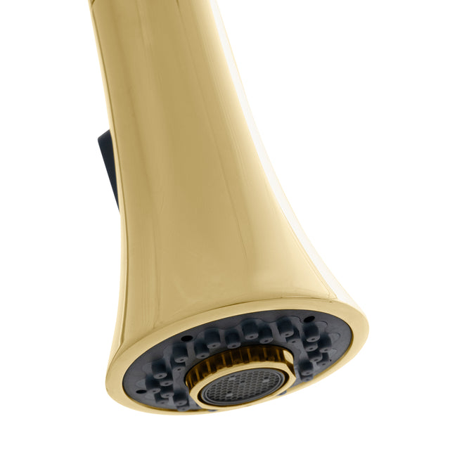 EDS-KF-PG - Edison Kitchen Faucet in Polished Gold