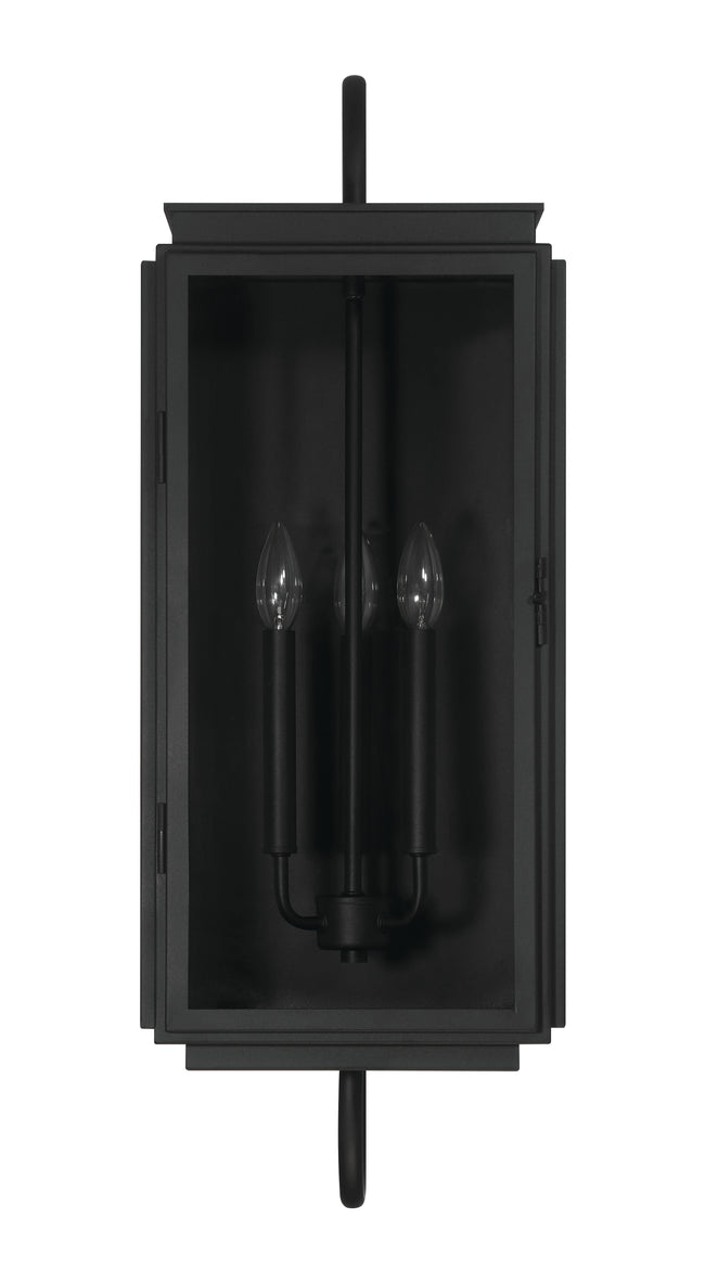 ZA7720-TB - Irving 3 Light 31" High Outdoor Wall Lantern - Textured Black