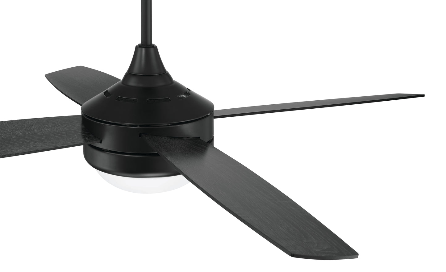 PHZ52FB4 - Phaze II 4- Blade 52" 4 Blade Ceiling Fan with Light Kit - Flat Black