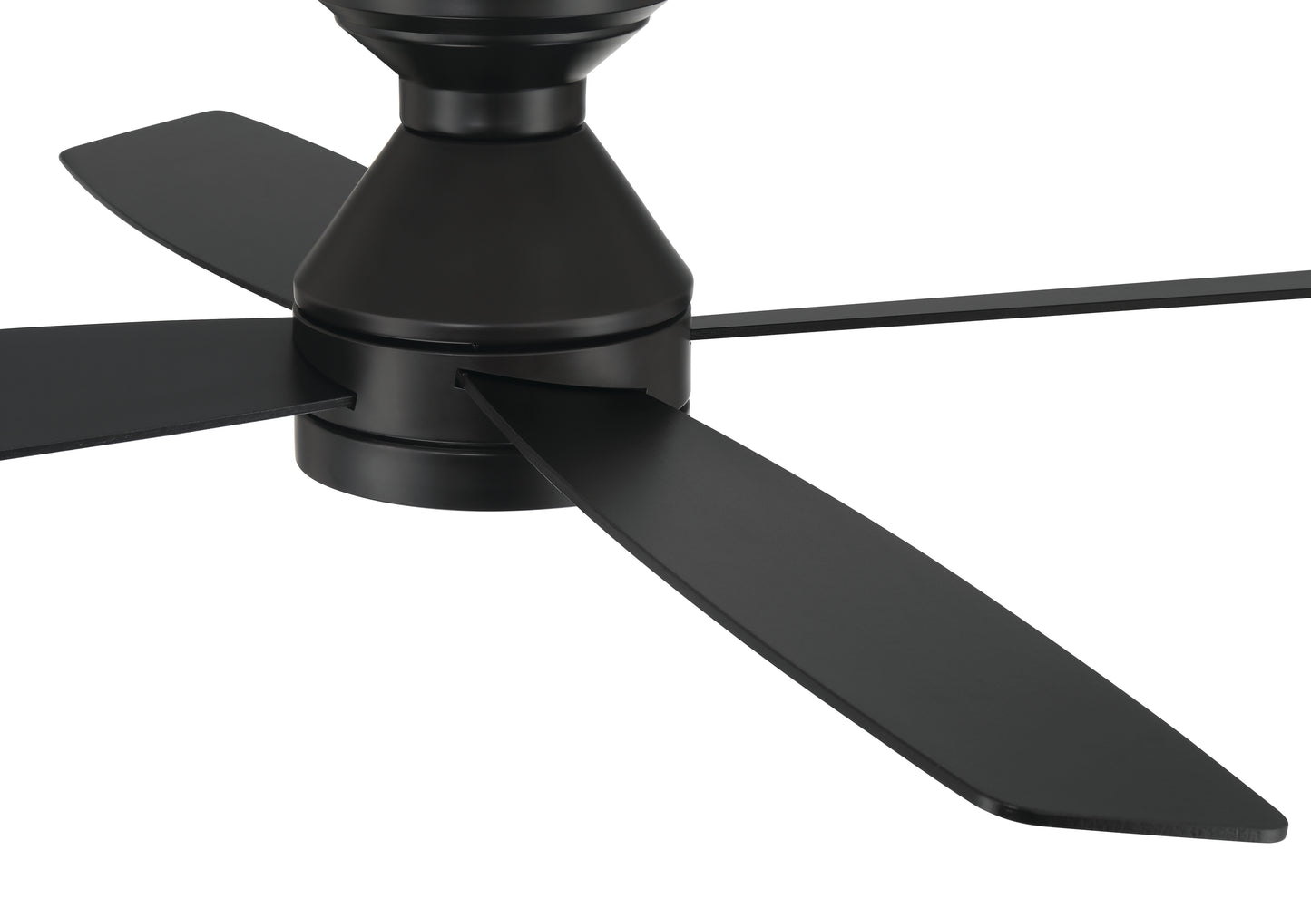 DMC52FB4 - DeMarco 52" 4-blade Ceiling Fan Indoor/Outdoor Damp Rated 52" 4 Blade Indoor Outdoor Ceiling Fan with Light Kit - Flat Black