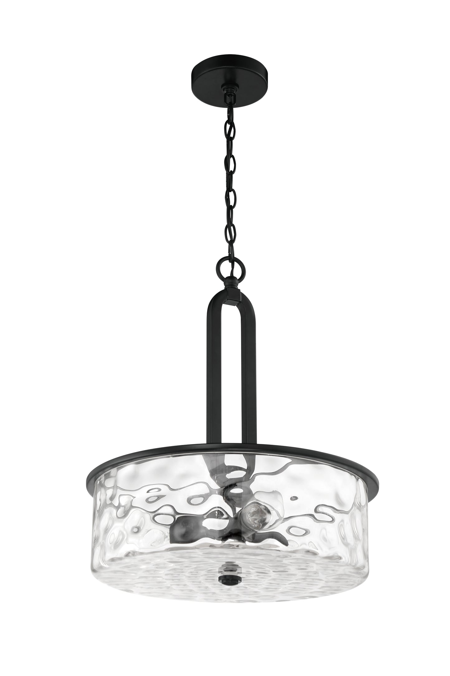 54293-FB - Collins 3 Light 18" Wide Pendant - Flat Black