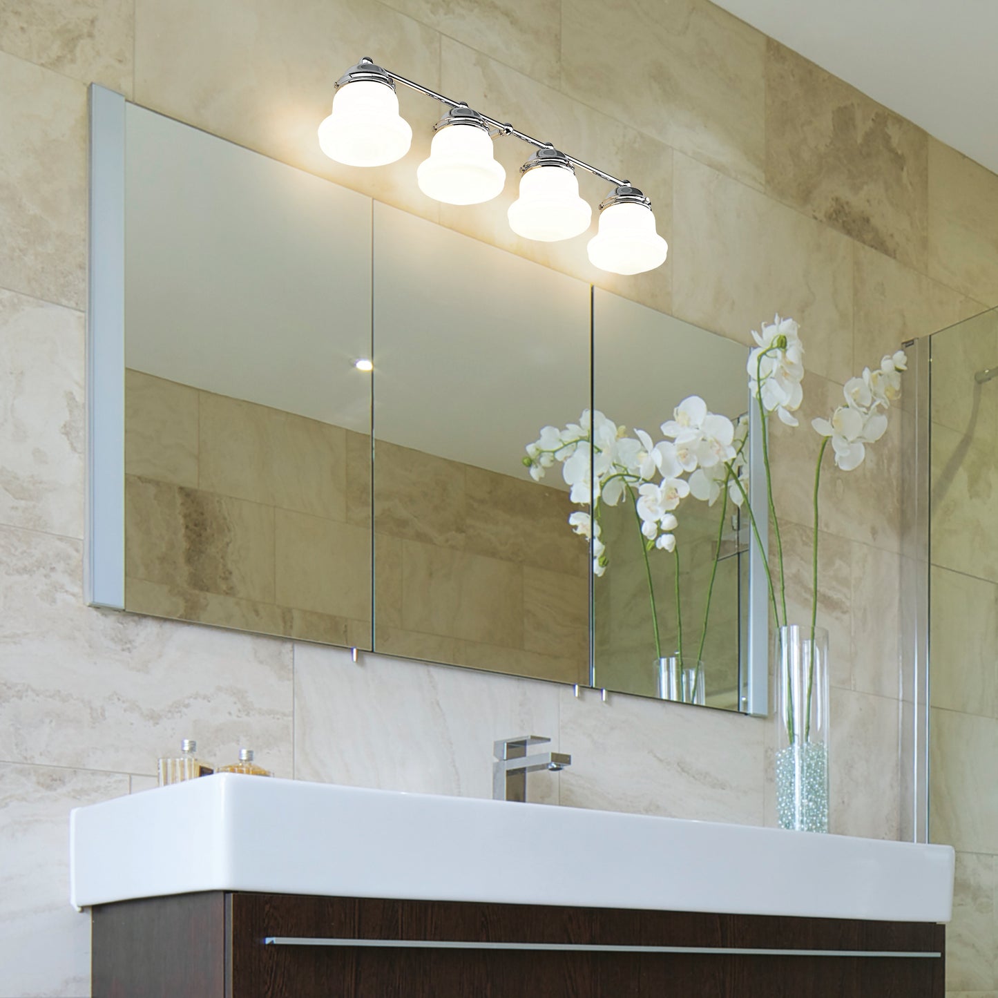 735-4V-CH - Vaughn 4 Light 32" Vanity - Chrome