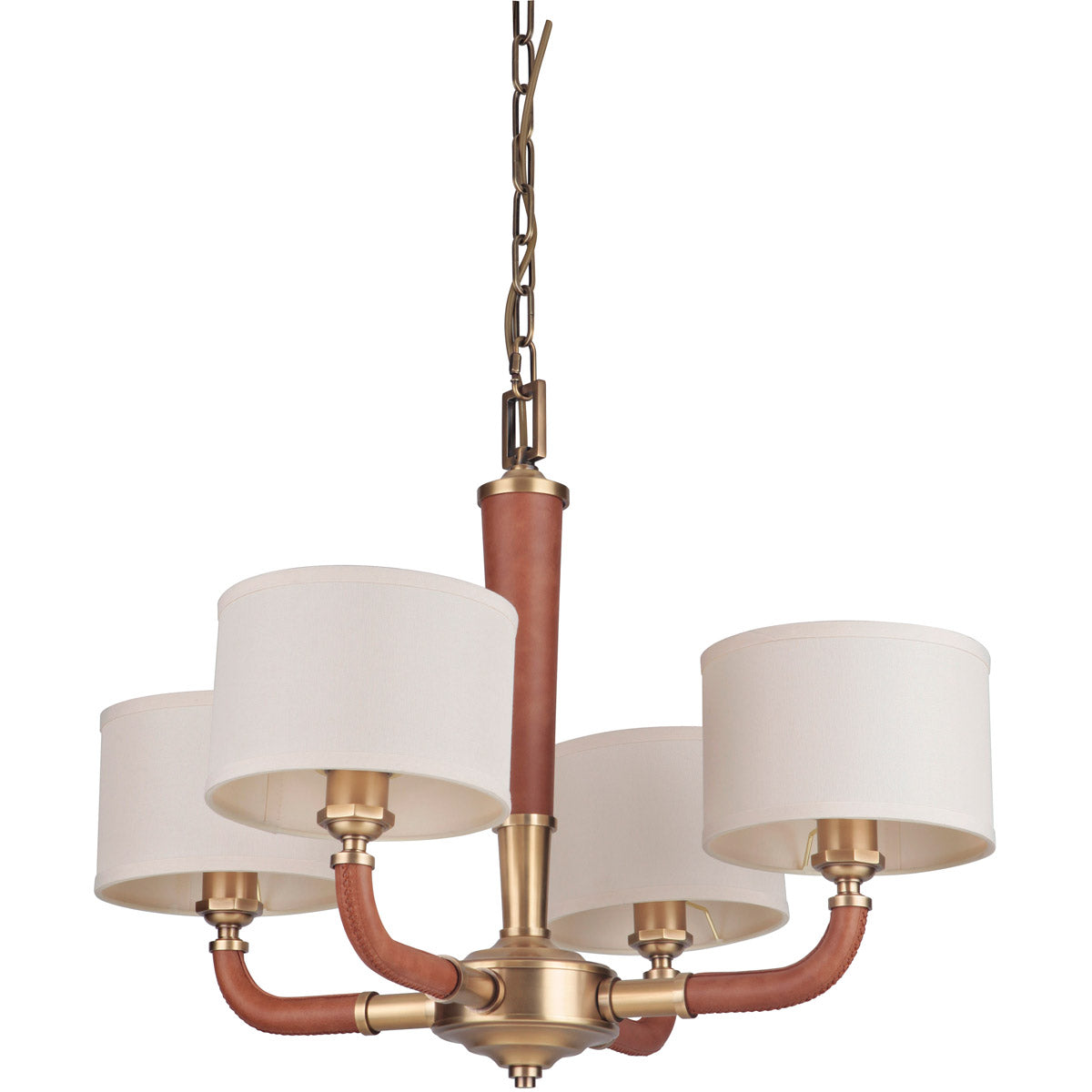 48124-VB - Huxley 4 Light 28" Wide Chandelier - Vintage Brass