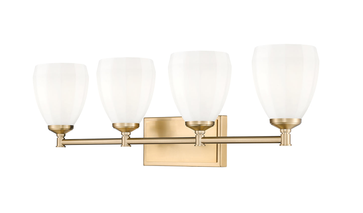 7004-4V-MGLD - Oren 4 Light 31" Vanity - Modern Gold