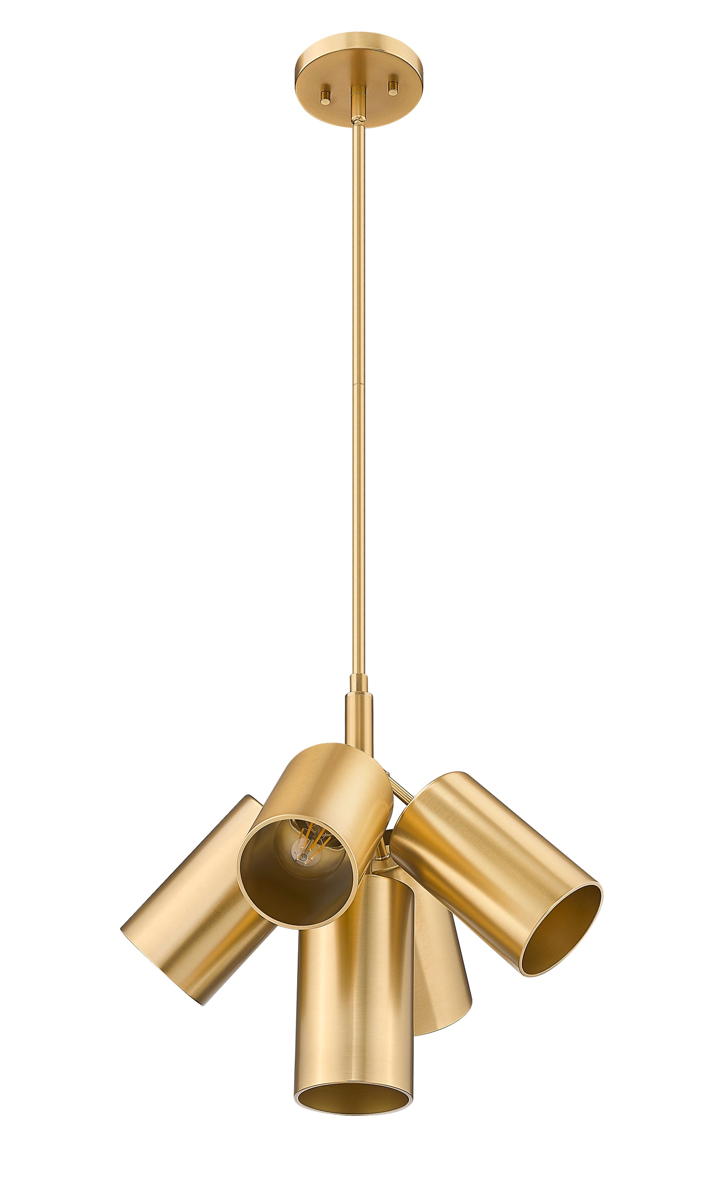 7520-5MGLD - Lumina 5 Light 17" Chandelier - Modern Gold