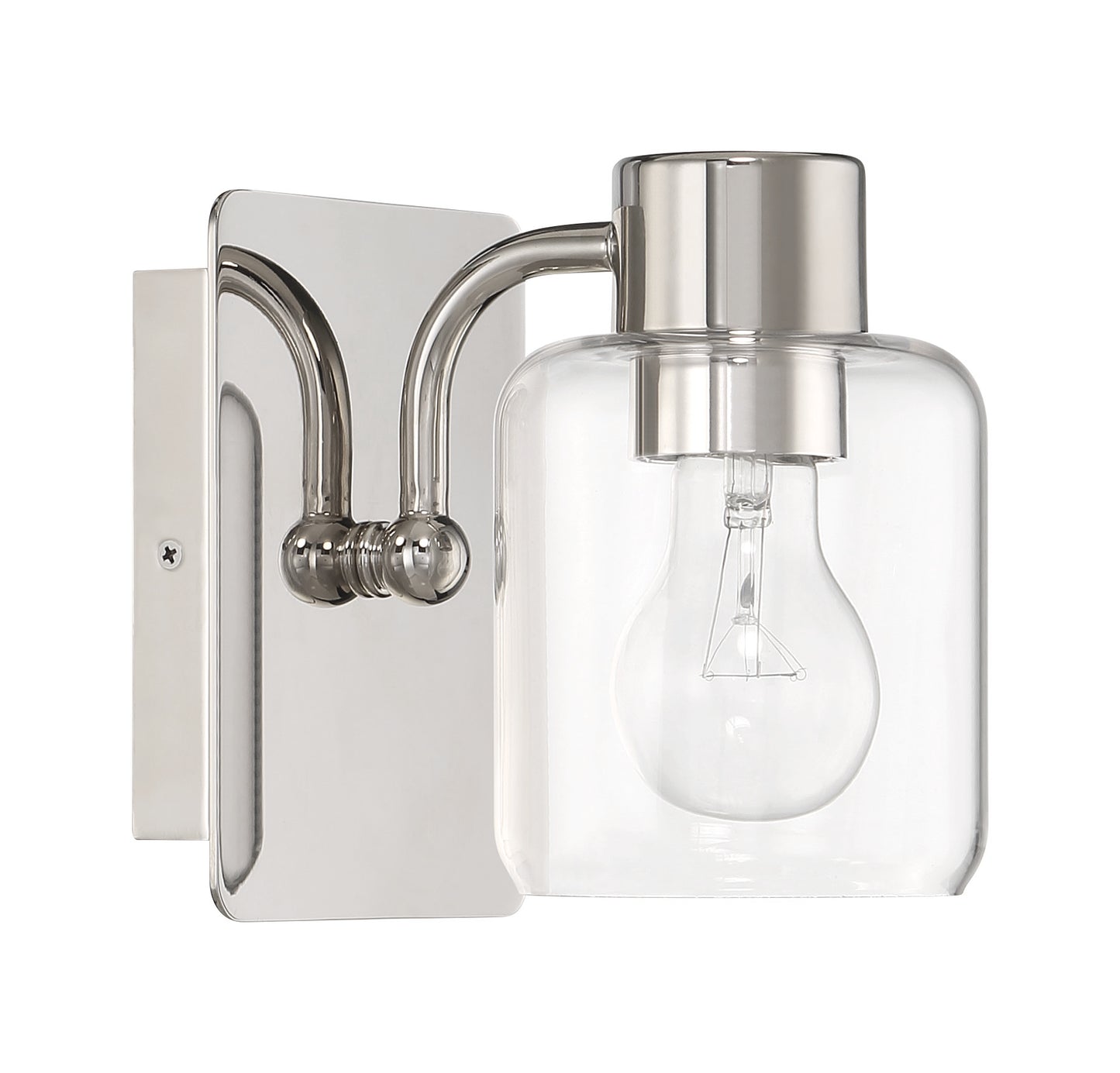 17705PLN1 - Rori 1 Light 6.5" High Wall Sconce - Polished Nickel