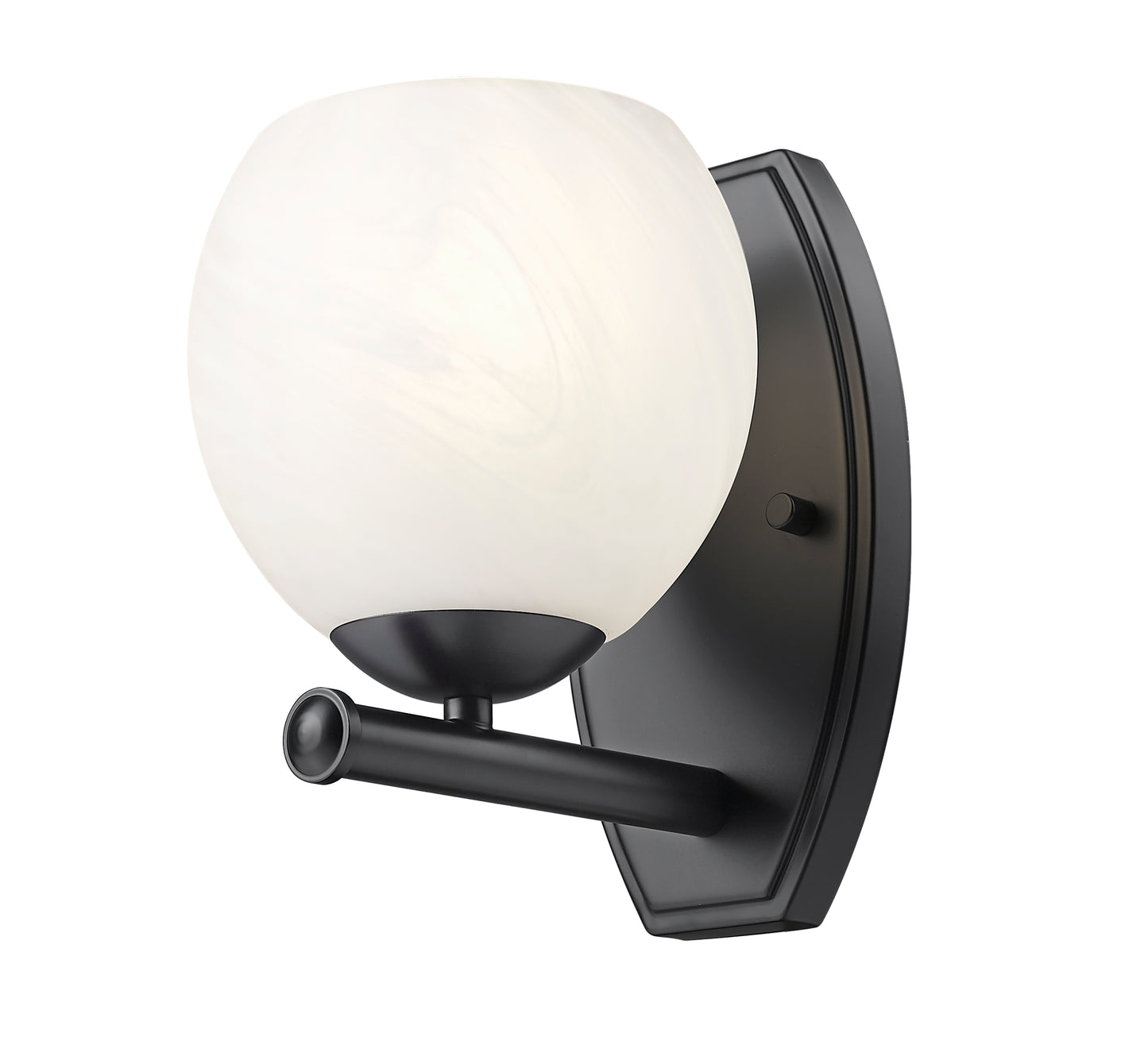 1963-1S-MB - Colette 1 Light Wall 9" Sconce - Matte Black