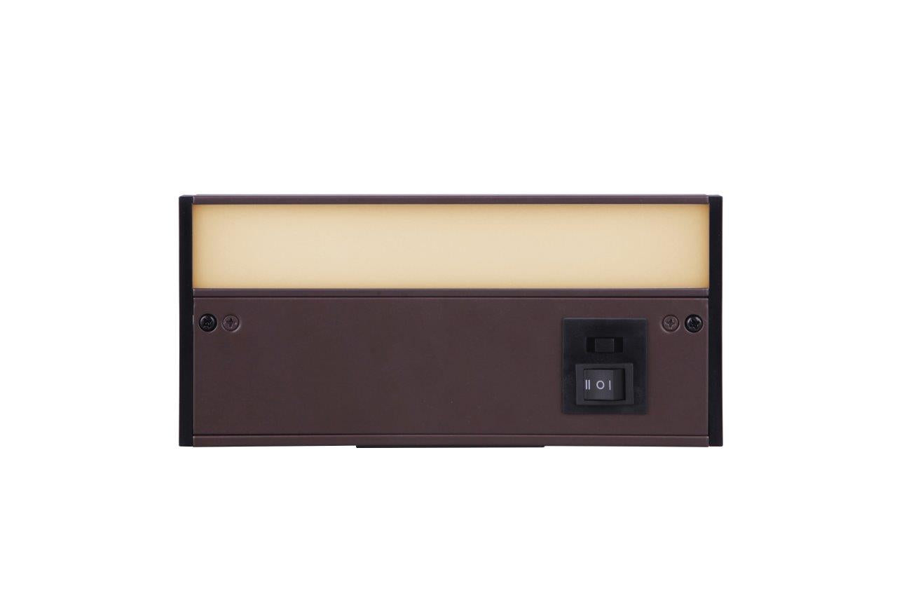 CUC3008-BZ-LED - 3CCT Under Cabinet Light Bars 1 Light 3.63" Wide Under Cabinet Light Bar - Bronze