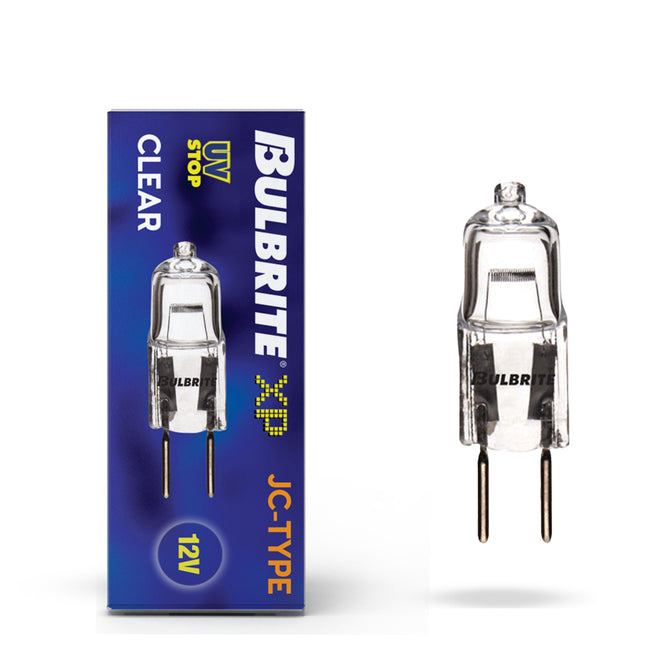 650035 - Dimmable Clear T3 Halogen GY6.35 Base Light Bulb - 35 Watt - 2900K - 10 Pack