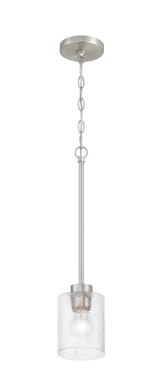 60291-BNK - Lyndsey 1 Light 5" Wide Mini Pendant - Brushed Nickel