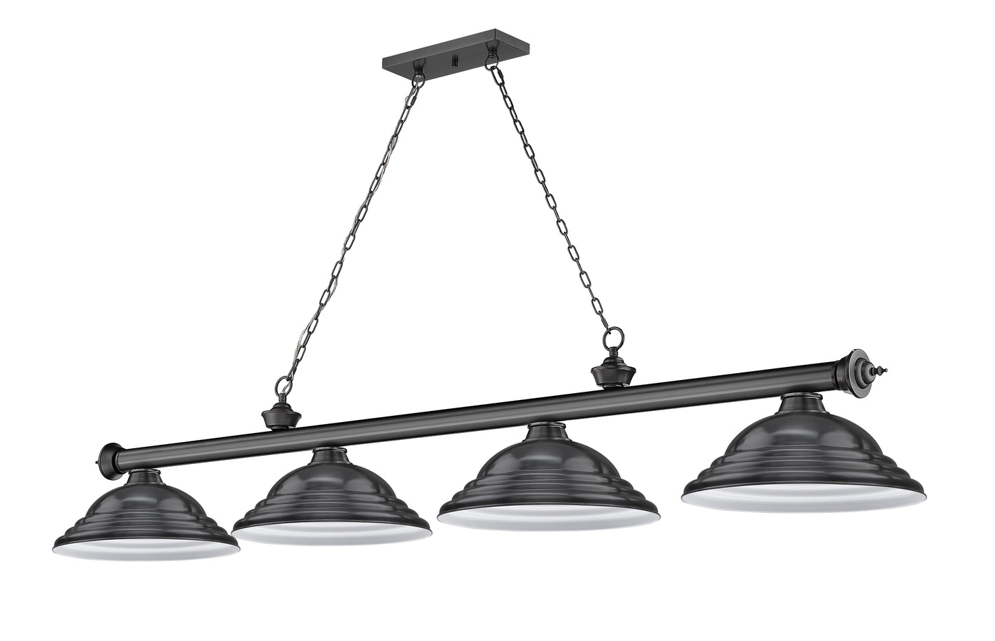 2306-4BP-SBP - Cordon 4 Light 82" Billiard - Bronze Plate