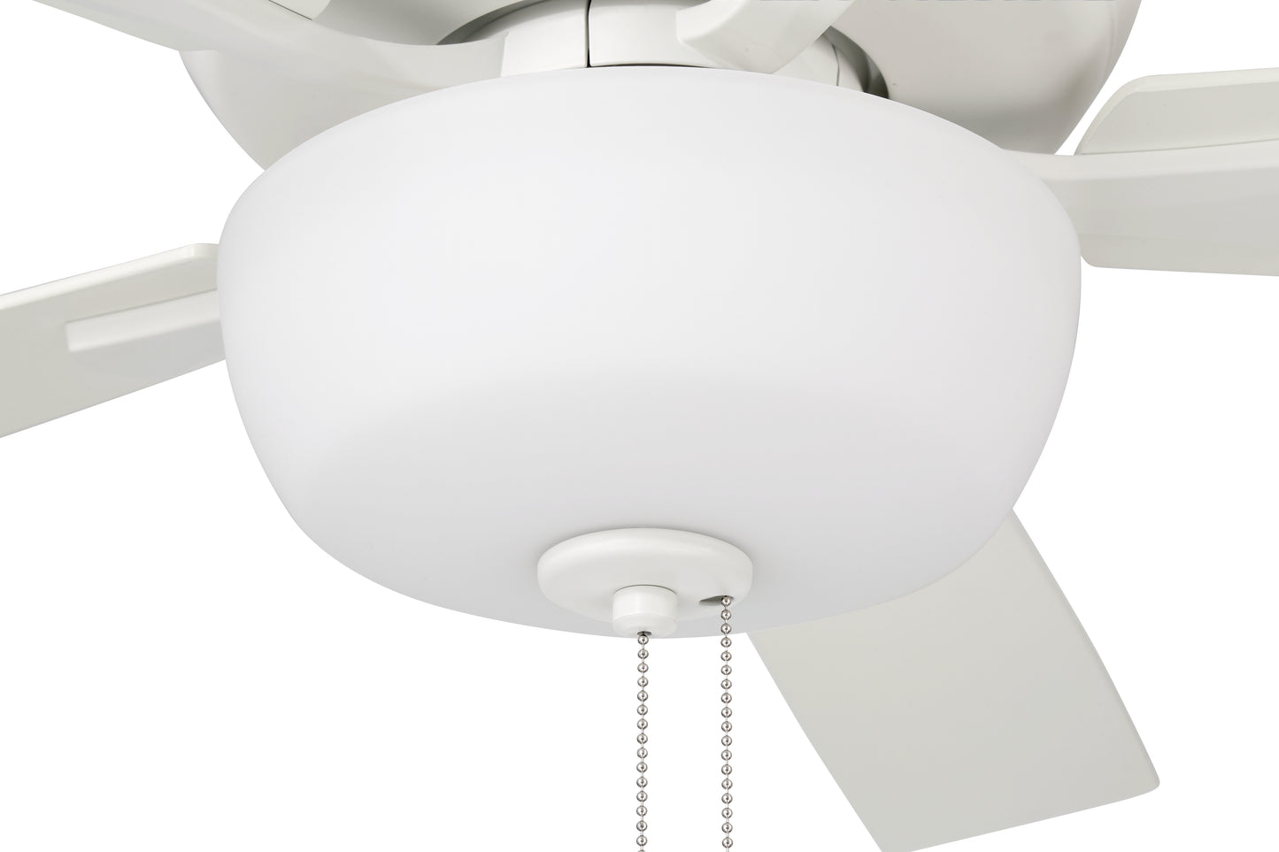 ECF211W5-WWOK - EOS 2 Light Frosted White Bowl 52" Ceiling Fan 52" 5 Blade Ceiling Fan with Light Kit