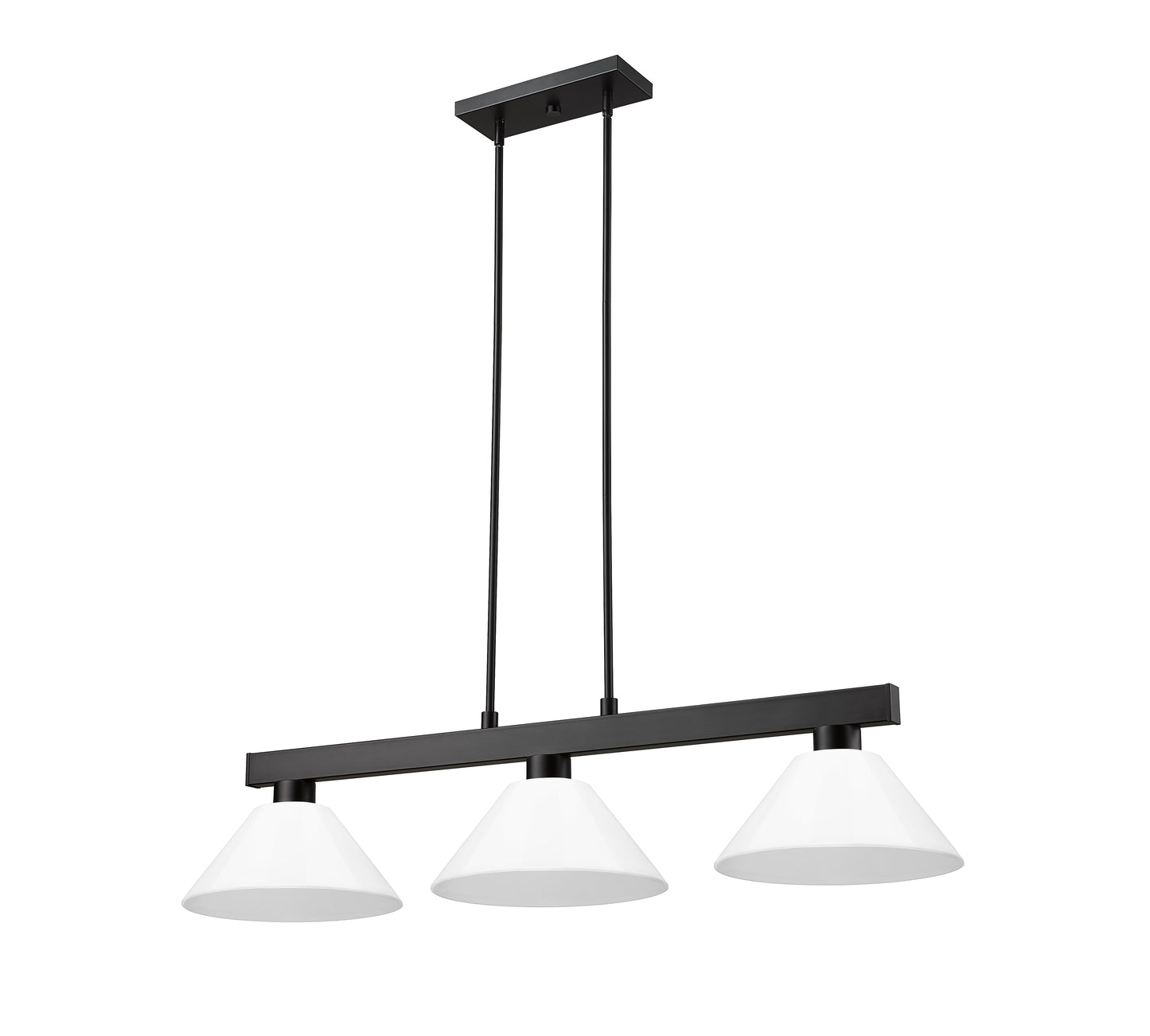 152MB-PWH - Cobalt 3 Light 46" Billiard - Matte Black