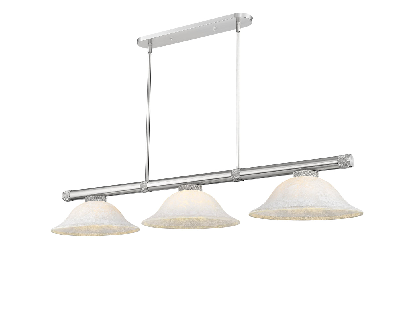 3050-3BN-WM16 - Vanguard 3 Light 58" Billiard - Brushed Nickel